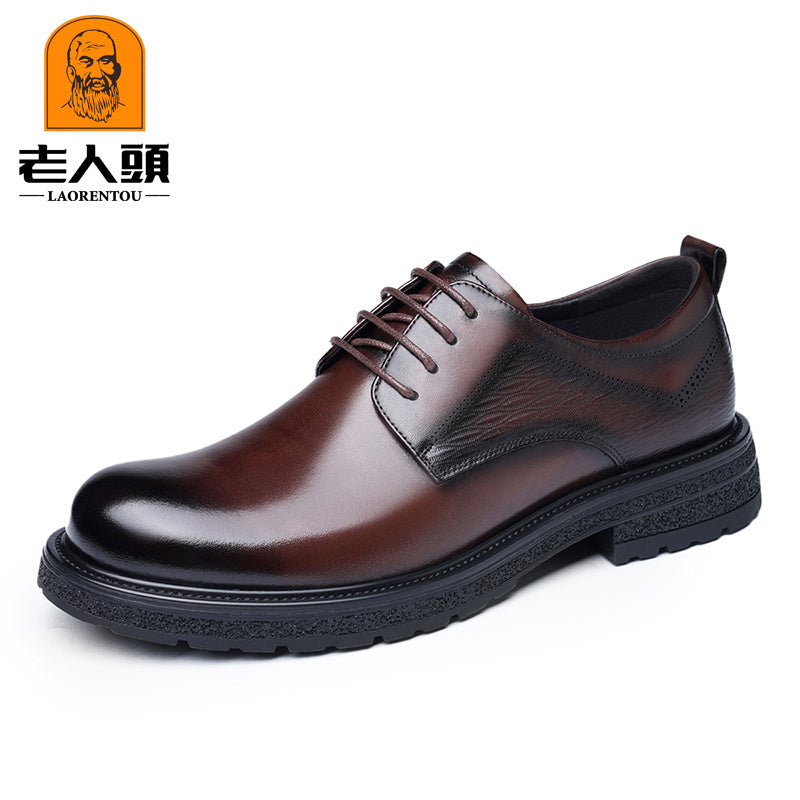 LAORENTOU Men Leather Loafer Shoes Lightweight Dress Shoes
