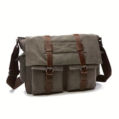 Large Capacity Canvas Messenger Bag for Men