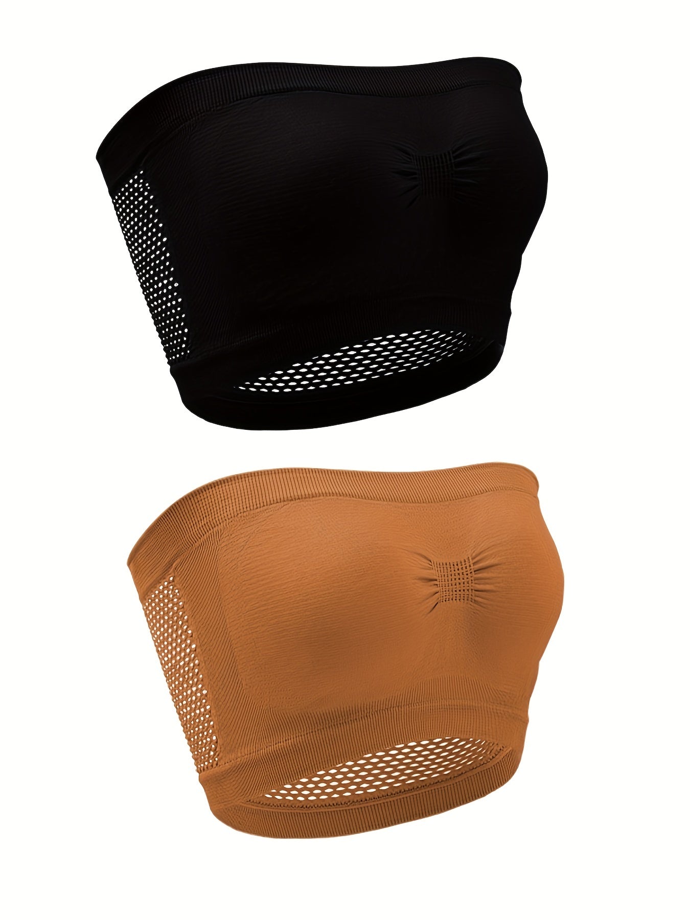 2 Pack Plus Size Sexy Tube Bra Set Women's Plus