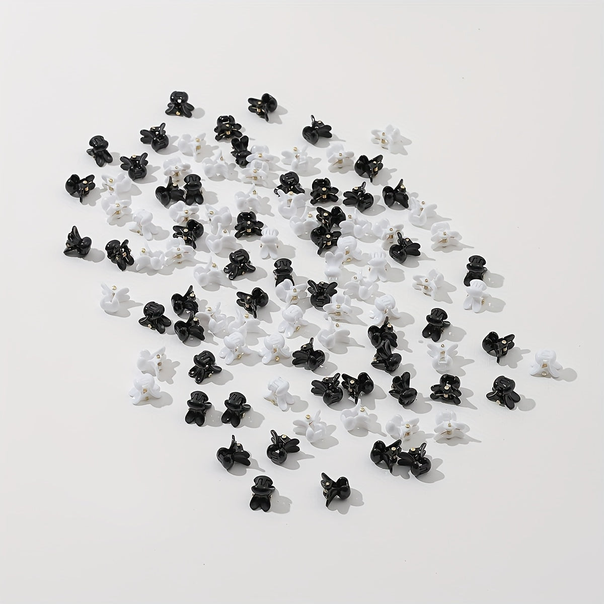 100pcs Mini Rabbit Head Hair Claw Hair Clip Accessories