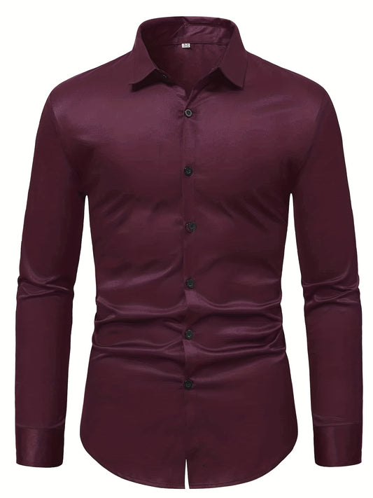 Men's Formal Button Up Shirt for Business Occasion