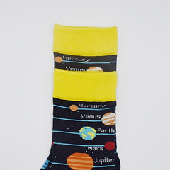 Planetary Style Classic Crew Socks for Women