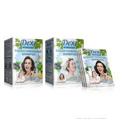 25ml Bubble Hair Dye Shampoo - Natural & Long Lasting - Men & Women - 10pcs