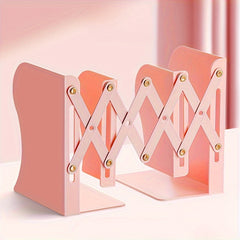1pc Retractable Book Standing Desktop Book Storage Folding Bookshelf