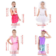Girls Princess Dress Up Costume Set