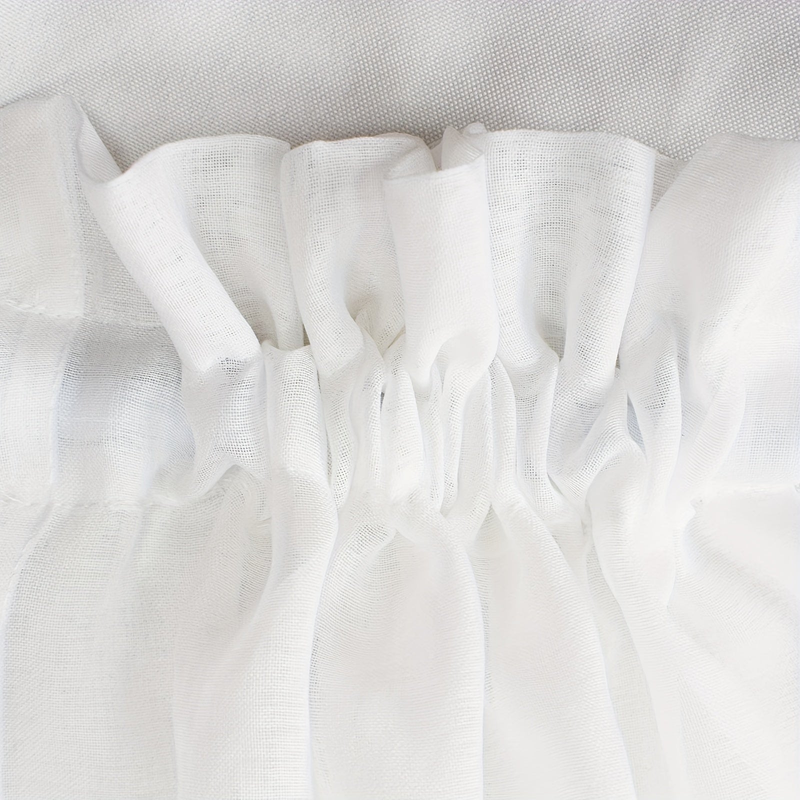 French Door Curtain Semi Transparent Gauze Binding Rope