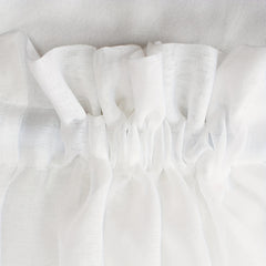 French Door Curtain Semi Transparent Gauze Binding Rope