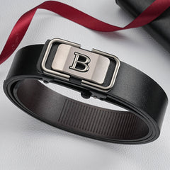 Men's Letter B Buckle Rubber Belt