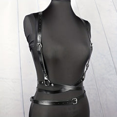  Chest Harness Belt PU Leather Gothic Body Belts