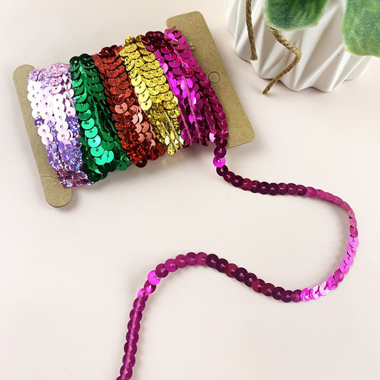 DIY Colorful Sequin Strips 9 14m Card