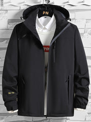 Men's Casual Hooded Lightweight Windbreaker Jacket Coat for Spring