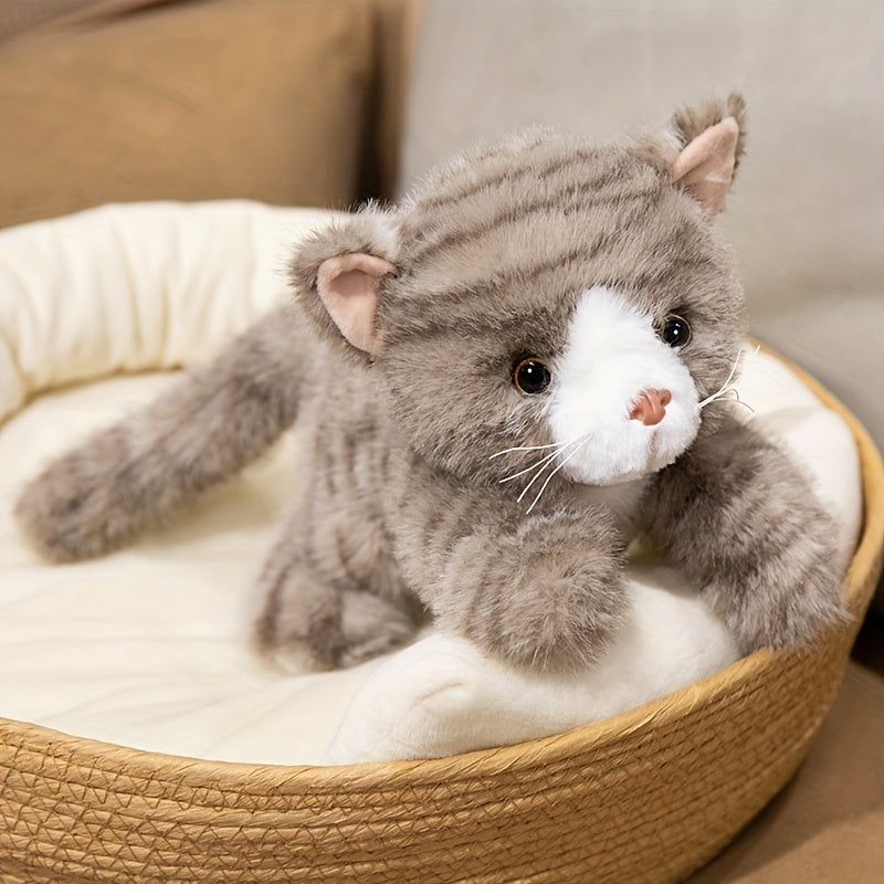 Cute Kitten Plush Toy for Kids 0-3 Years Home Decor Cat Doll