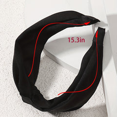 Wide Headband Solid Head Hoop Hair Accessories Soft Headdress