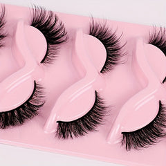 5 Pairs 3D Winged End Cat Eye False Eyelashes