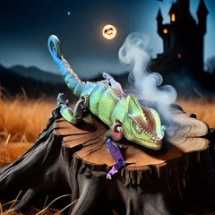 3D Printed Colorful Chameleon Tabletop Ornament