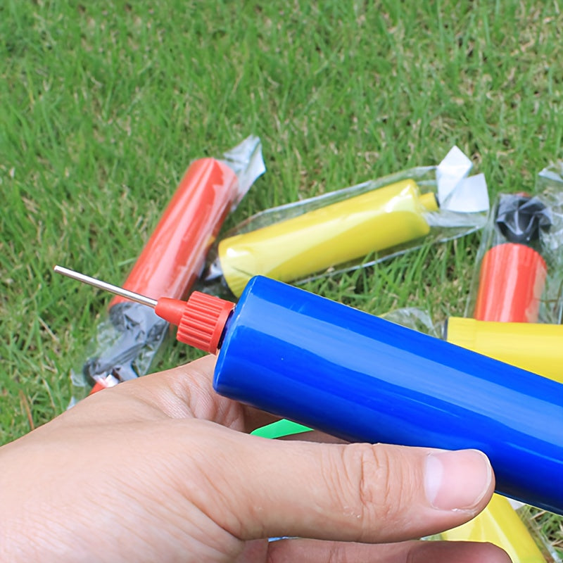 10pcs Mini Air Pump Inflator With Air Needle Portable Hand Pump