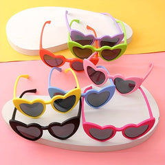 Kids Heart Frame Sunscreen Sunglasses for Holiday Party