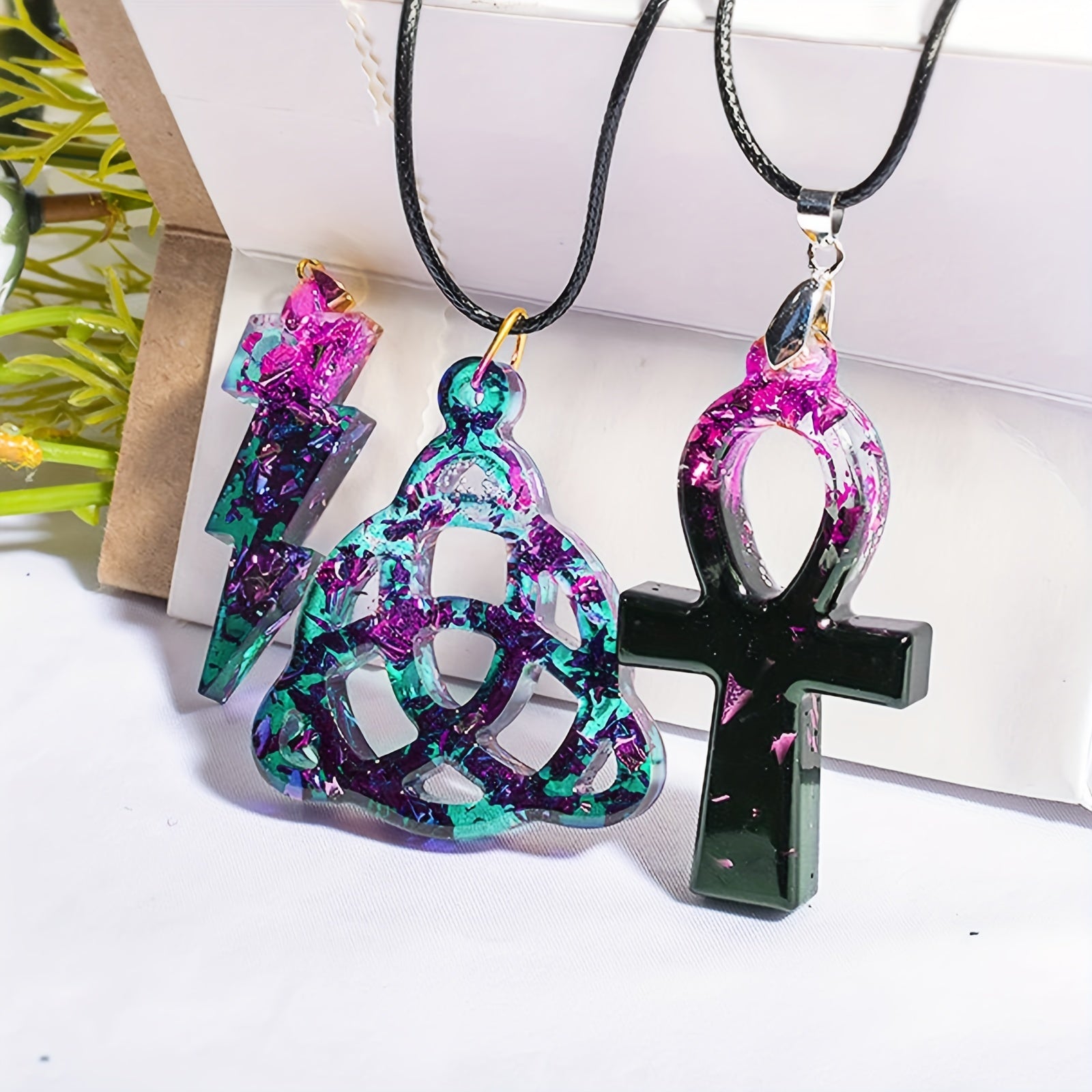 Silicone Keychain Jewelry Pendant Mold Punk Style Epoxy Resin Mold DIY