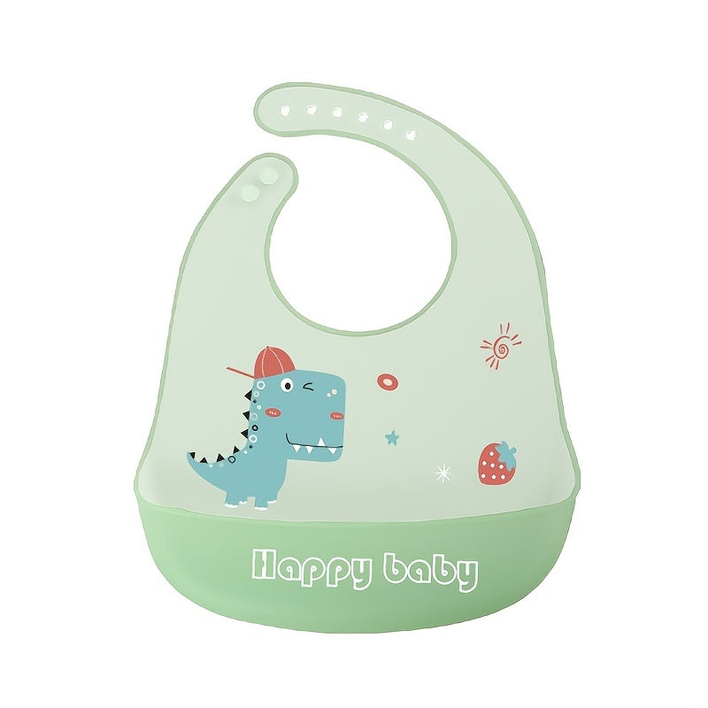 Baby Dining Bib Silicone Ultra Thin Softness Waterproof Baby Bib