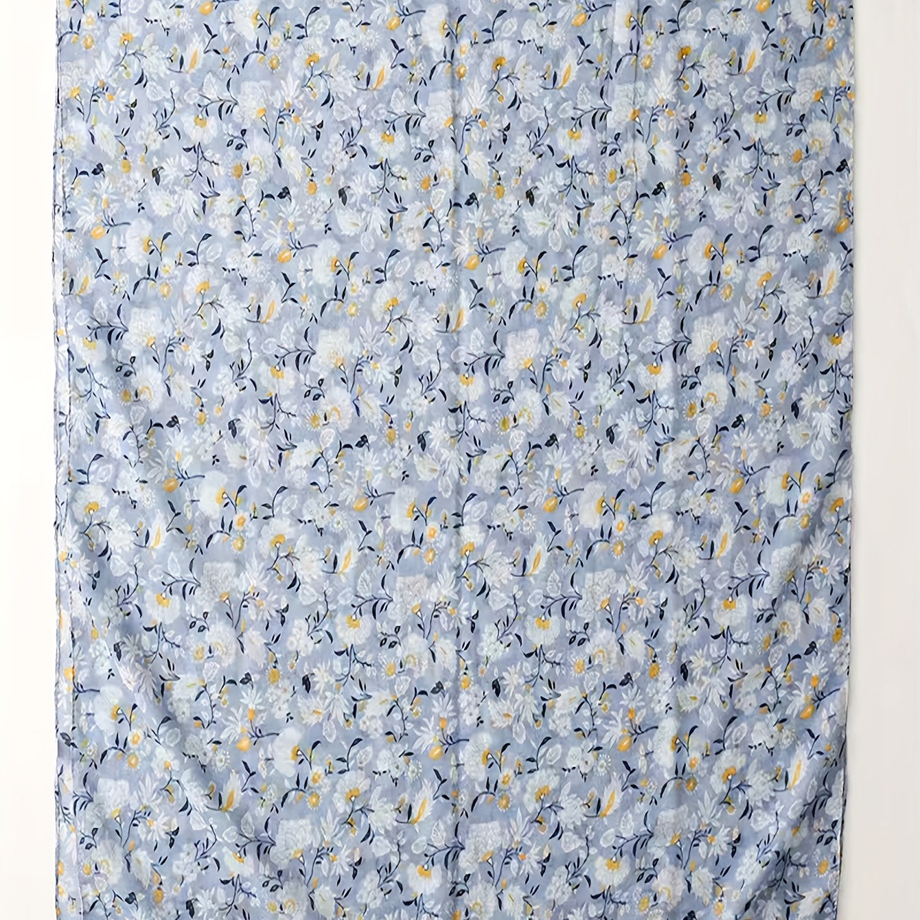 Boho Flower Print Tassel Scarf Shawl for Women