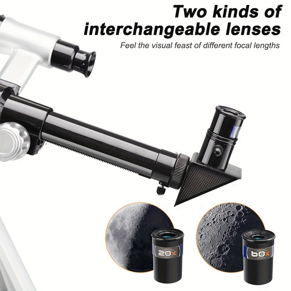 Kids Telescope with Tripod Stand 60X Magnification ABS Material