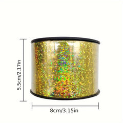 44m Christmas Balloon Ribbon Laser Crimped for Crafts Gift Wrapping