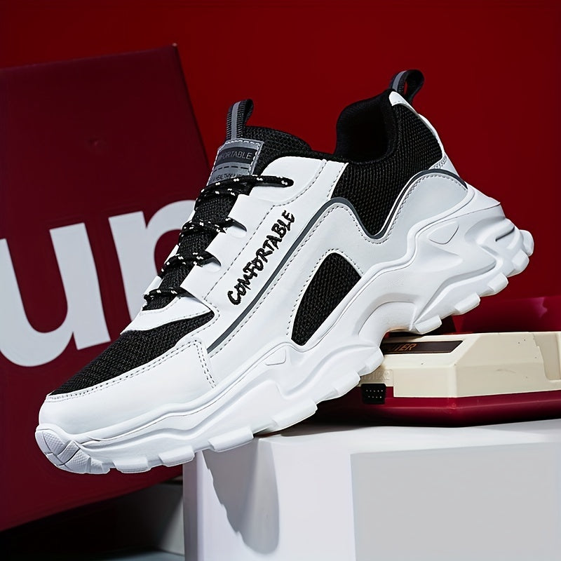 Men's Breathable Chunky Sneakers for Jogging Gym