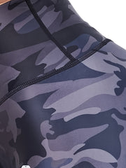 Camouflage Pattern Yoga Shorts Butt Lift High Elastic Sports Running Shorts