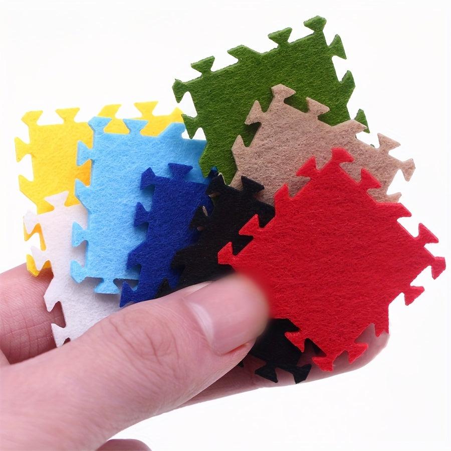 Colorful Dollhouse Puzzle Mat Set DIY Scene Decor Ideal Gift