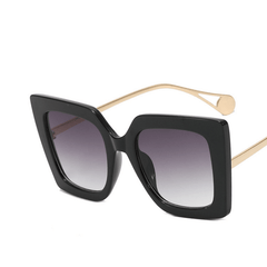 Square Frame Sunglasses Large Cat Eye Shades