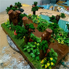 30pcs Artificial Tree Models Fairy Garden Trees Micro Plant Models