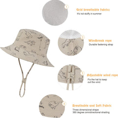 Adjustable Baby&Kid Sun Hat UPF 50 for Summer&Beach