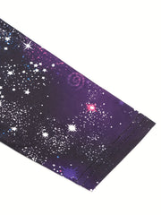 Starry Print Leggings For Kid Girls Slim Fit Stretchy Casual Tight Pants