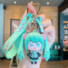 Cartoon Epoxy Girls Keychain Car Key Chain Couple Bag Pendant