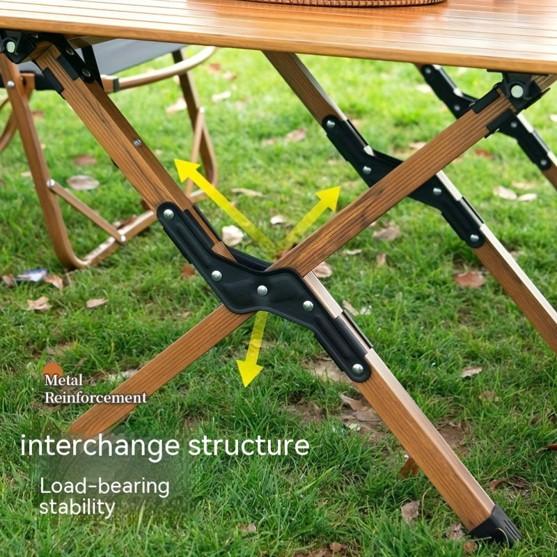 Portable Carbon Steel Folding Table for Outdoor Camping Picnic