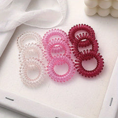 Candy Spiral Hair Tie Hair Ring No Crease Ponytail Holder