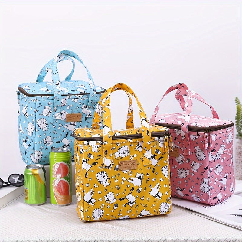 Thickened Insulated Lunch Box Bag Cartoon Waterproof Large Insulated Bag