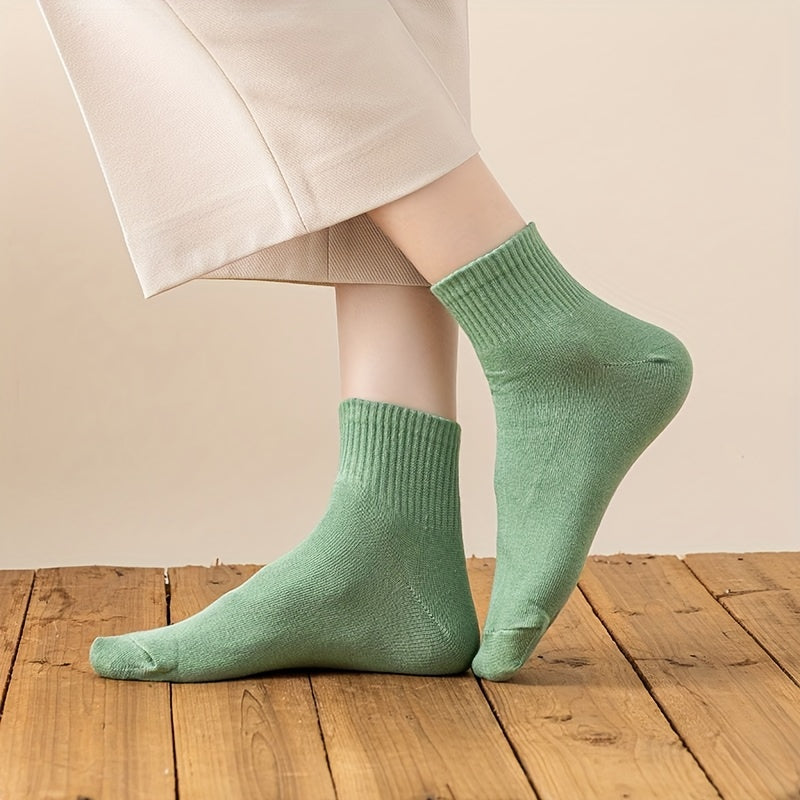 9 Pairs Comfy Breathable Short Socks Women's Stockings Hosiery