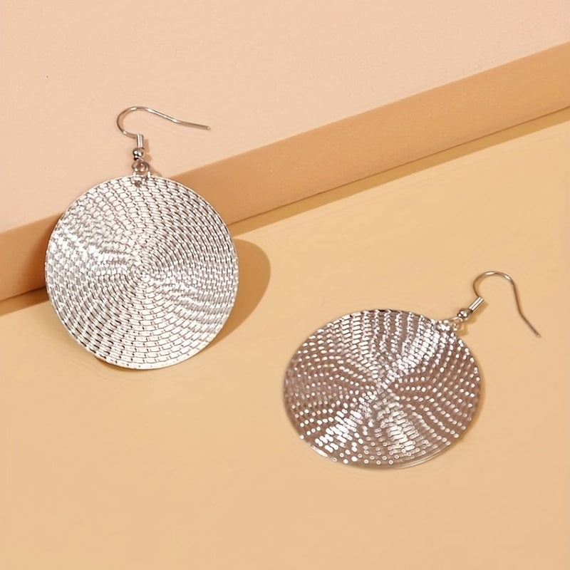 Boho Minimalist Round Dangle Earrings Gift