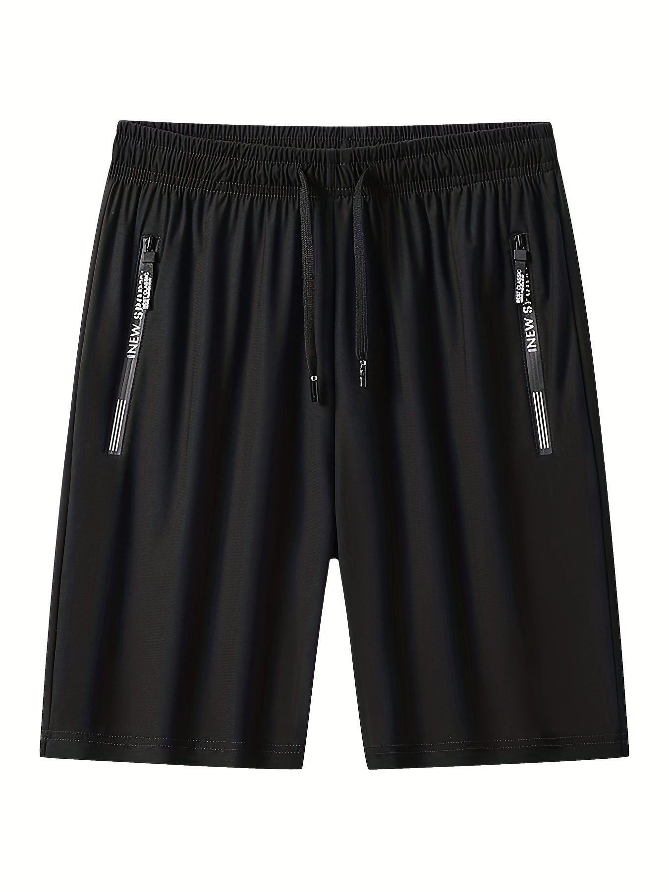 Men's Active High Stretch Breathable Shorts With Zipper Pockets