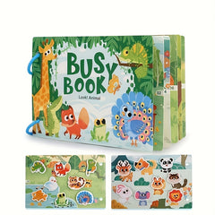 Children's Quiet Book Hook and Loop Puzzle Painting Activity Gift Idea