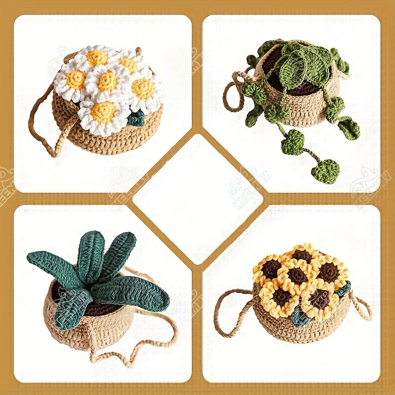 Crochet Yarn Potting Material Package Beginner Crochet Kit