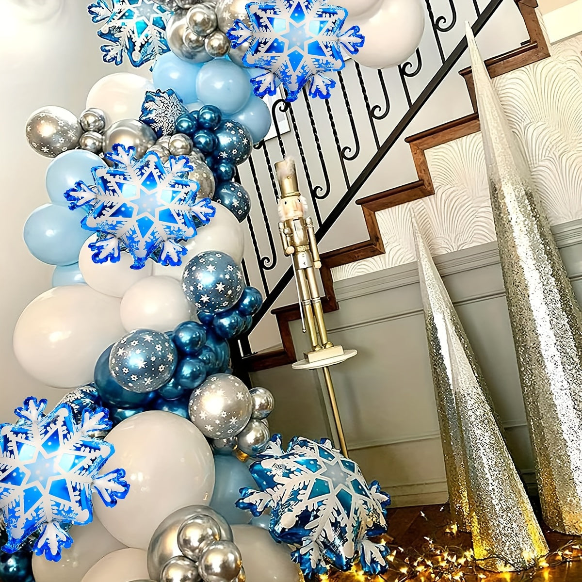 Christmas Snowflake Foil Balloon Winter Theme Party Decoration