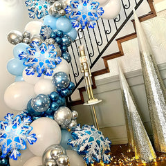Christmas Snowflake Foil Balloon Winter Theme Party Decoration