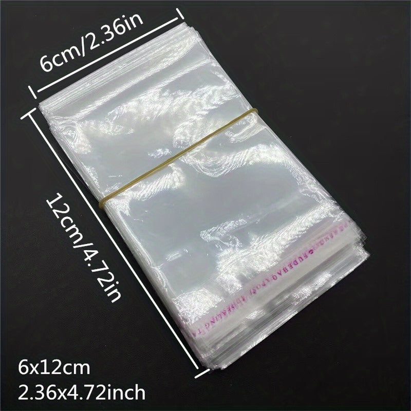 200pcs Transparent Self-adhesive Bags for Candy Chocolate Packaging