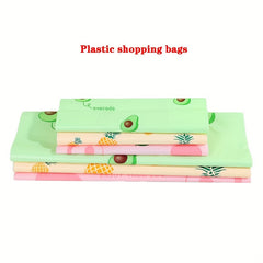 50pcs Disposable Vest Bag Shopping Bag Plastic Tote Bag Shop Packaging Bag