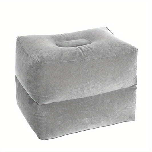 Inflatable Flocking PVC Ottomans for Travel and Office Nap
