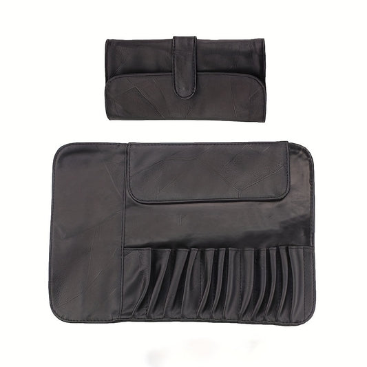 Makeup Brush Bag Multifunctional Roll Storage Case For Travel 12pcs