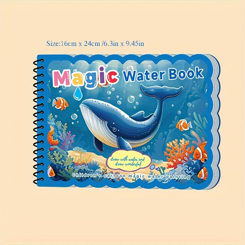 4pcs Reusable Water Book with Pens