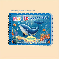 4pcs Reusable Water Book with Pens
